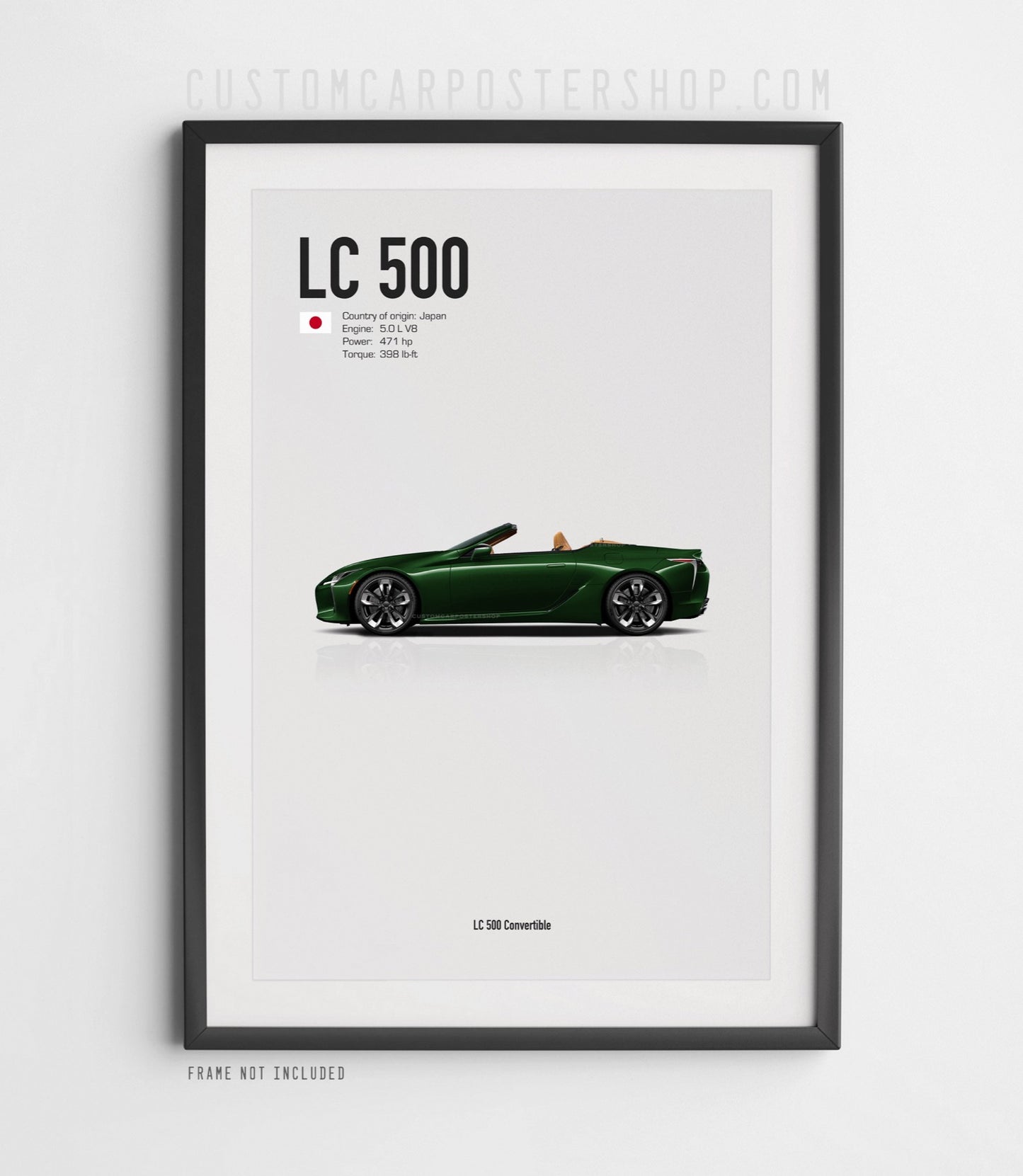 Lexus LC 500 Convertible Poster