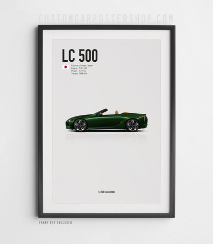 Lexus LC 500 Convertible Poster