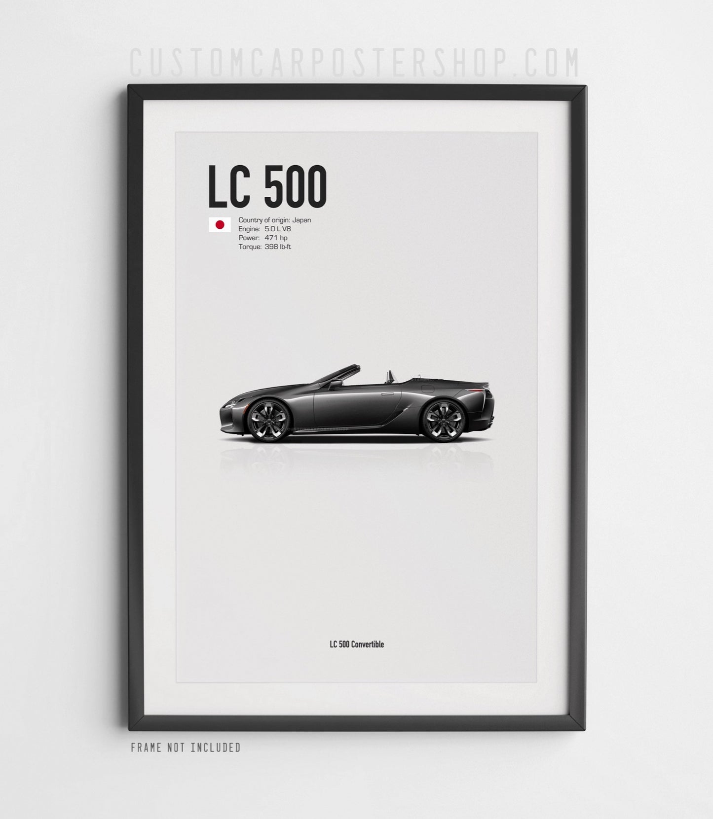 Lexus LC 500 Convertible Poster