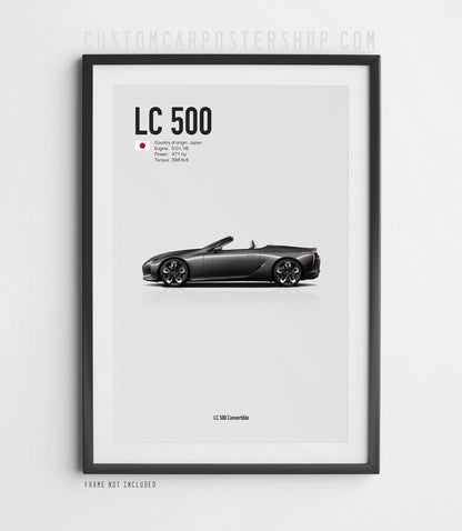 Lexus LC 500 Convertible Poster