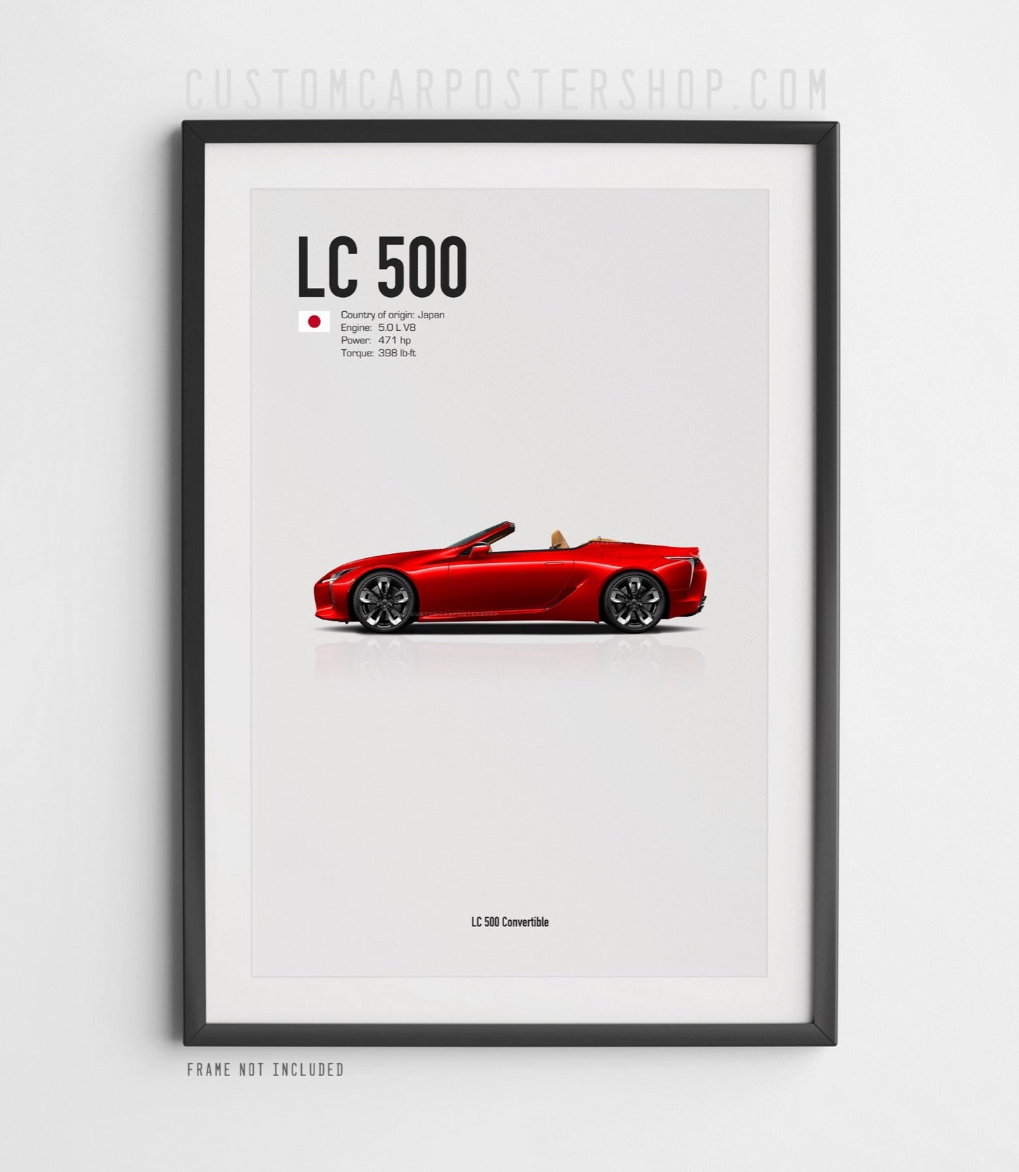 Lexus LC 500 Convertible Poster