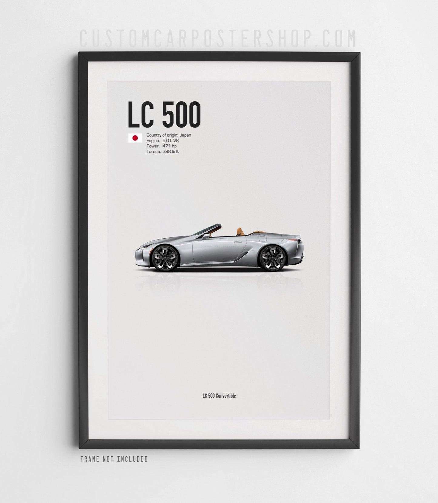 Lexus LC 500 Convertible Poster
