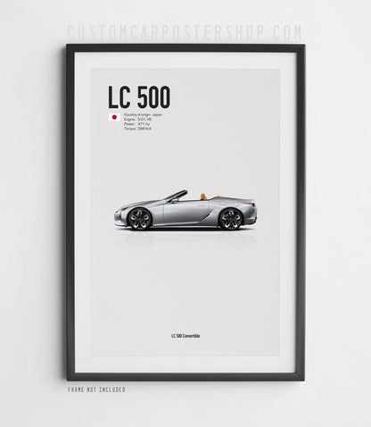 Lexus LC 500 Convertible Poster