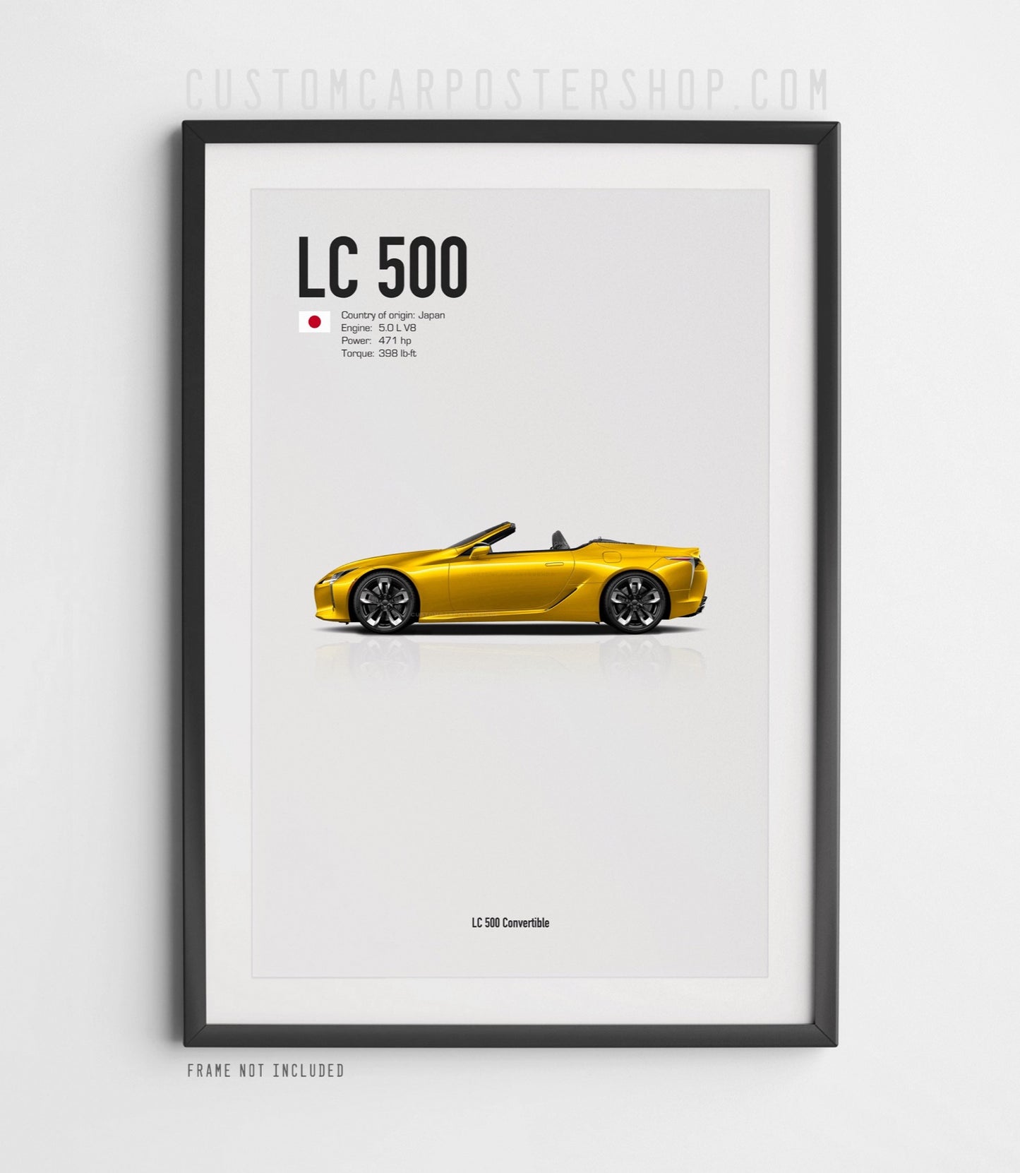 Lexus LC 500 Convertible Poster