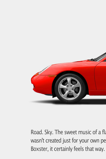 Porsche 986 Boxster Print Ad - For Your Listening Pleasure