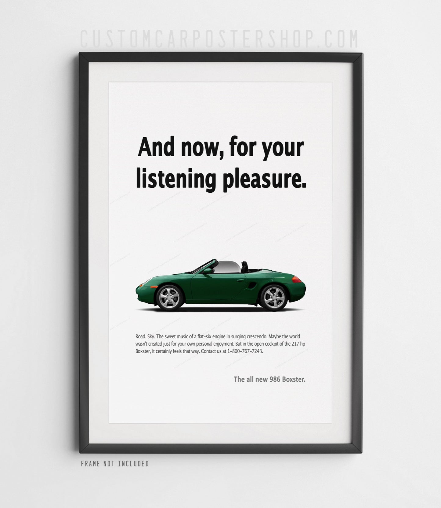 Porsche 986 Boxster Print Ad - For Your Listening Pleasure