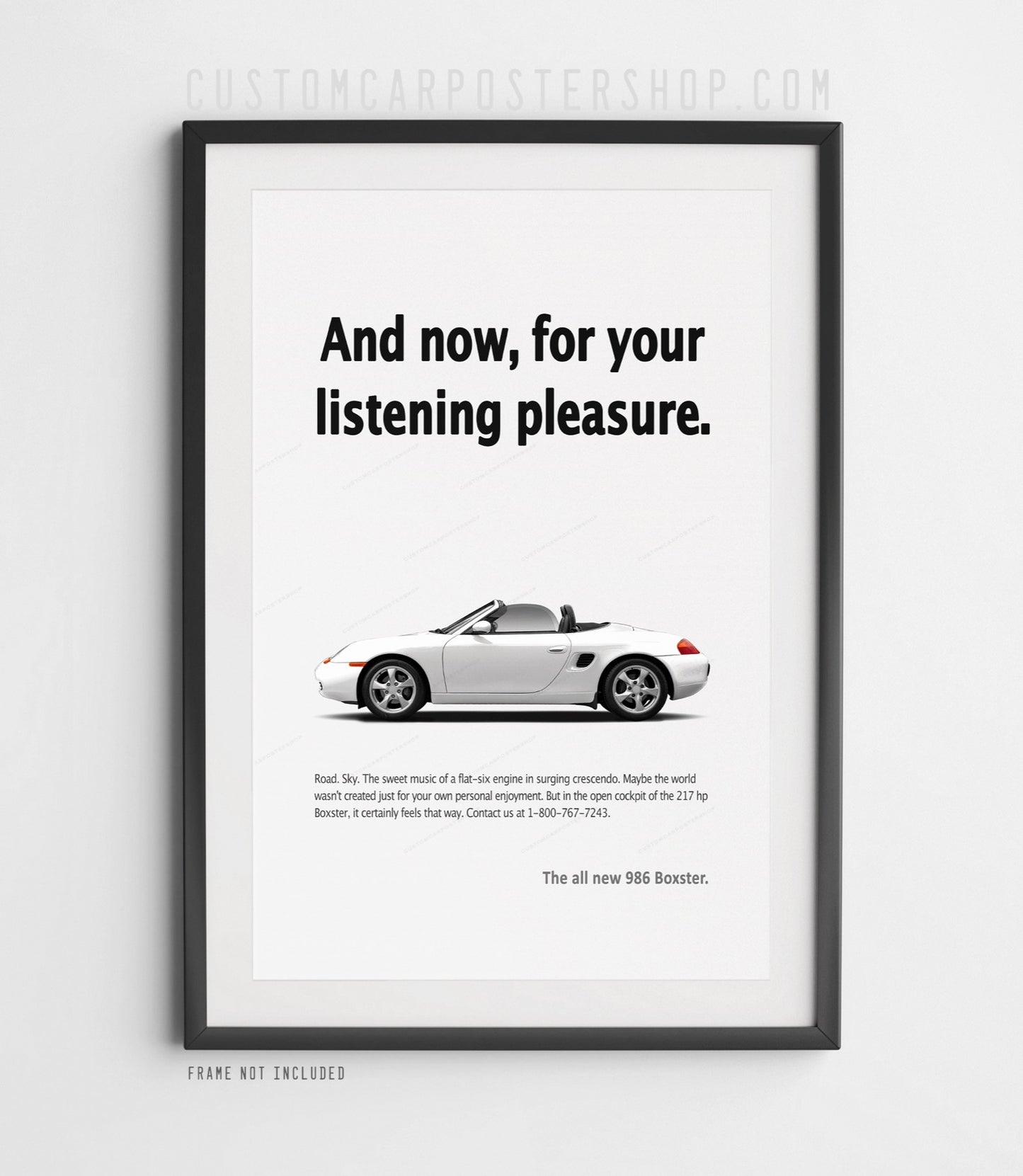 Porsche 986 Boxster Print Ad - For Your Listening Pleasure