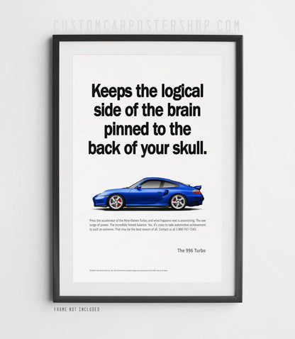Porsche 911 (996) Turbo Vintage Ad - Logical Side