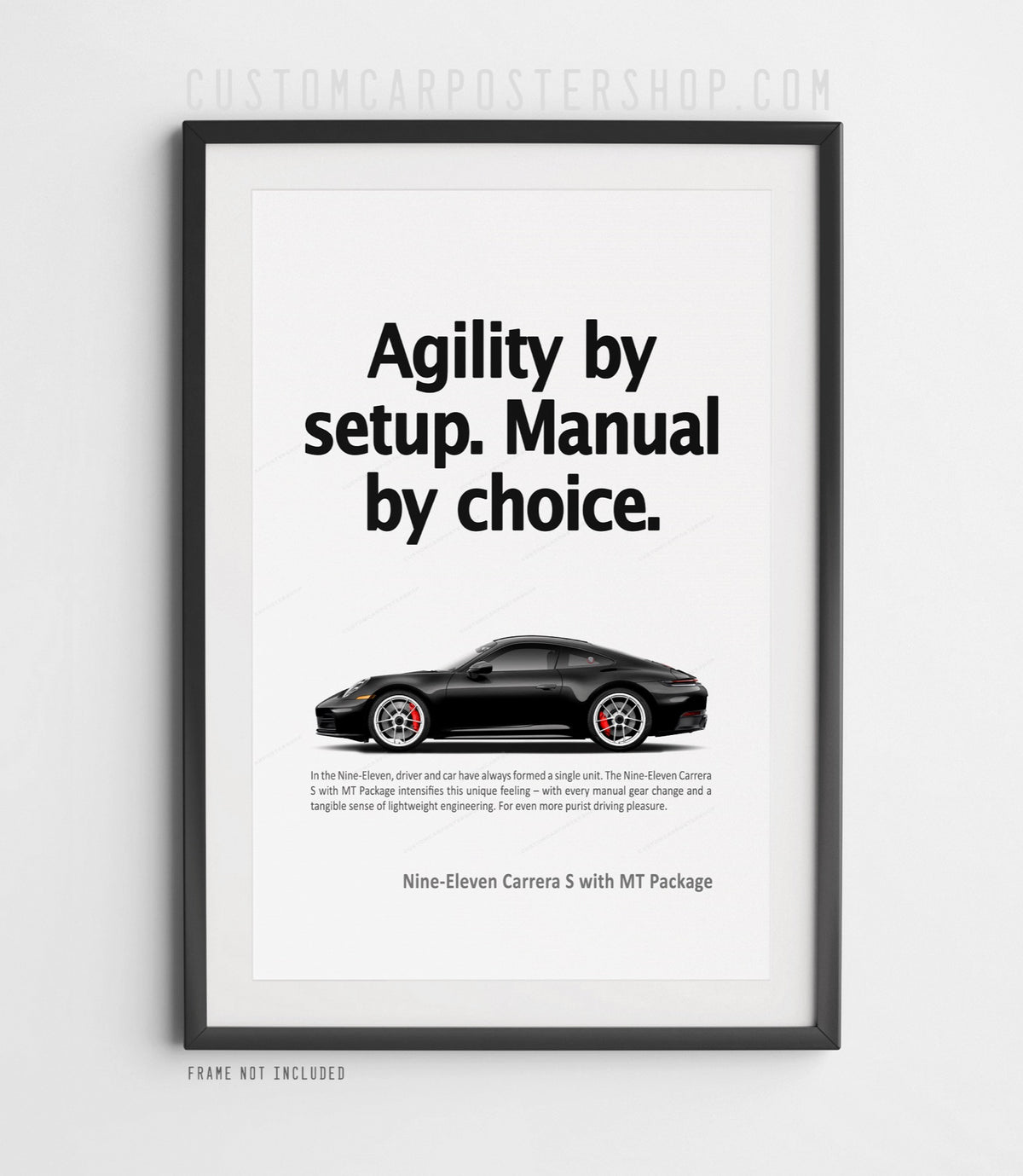 Porsche 911 (992.2) Carrera S MT Print Ad Poster - Manual by Choice