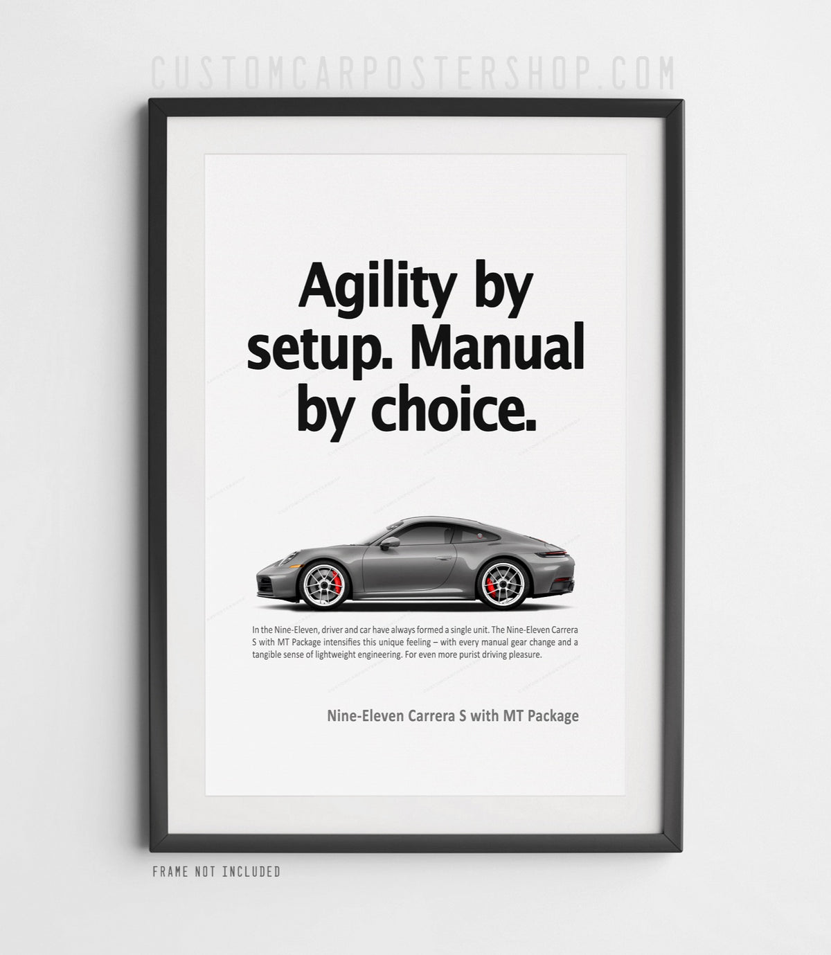 Porsche 911 (992.2) Carrera S MT Print Ad Poster - Manual by Choice