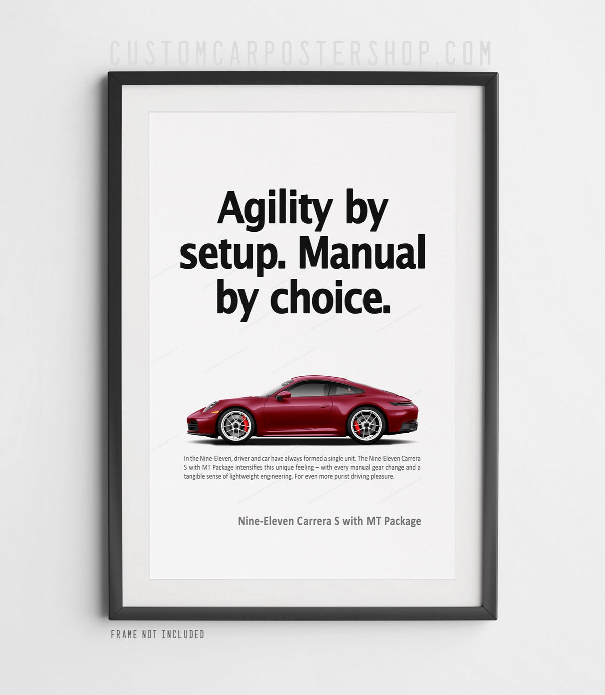 Porsche 911 (992.2) Carrera S MT Print Ad Poster - Manual by Choice