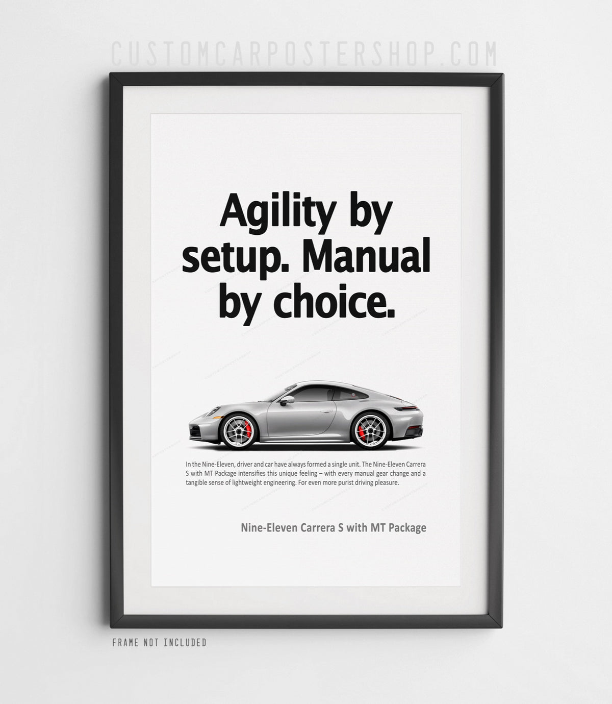 Porsche 911 (992.2) Carrera S MT Print Ad Poster - Manual by Choice