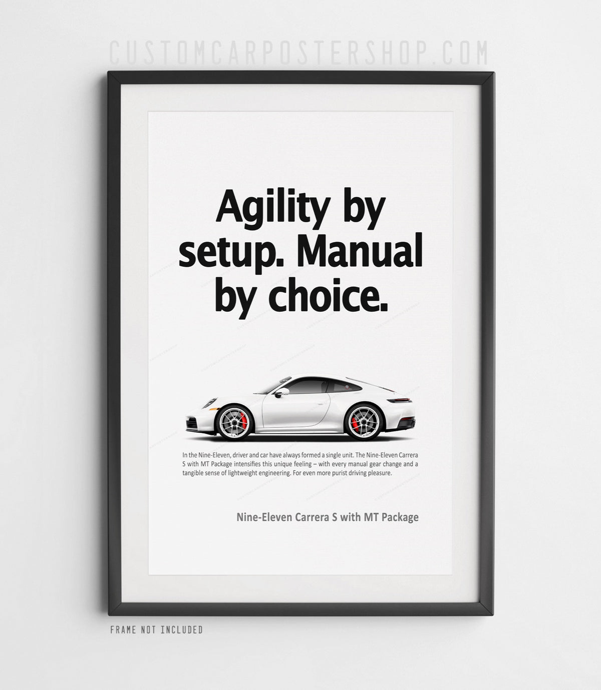 Porsche 911 (992.2) Carrera S MT Print Ad Poster - Manual by Choice