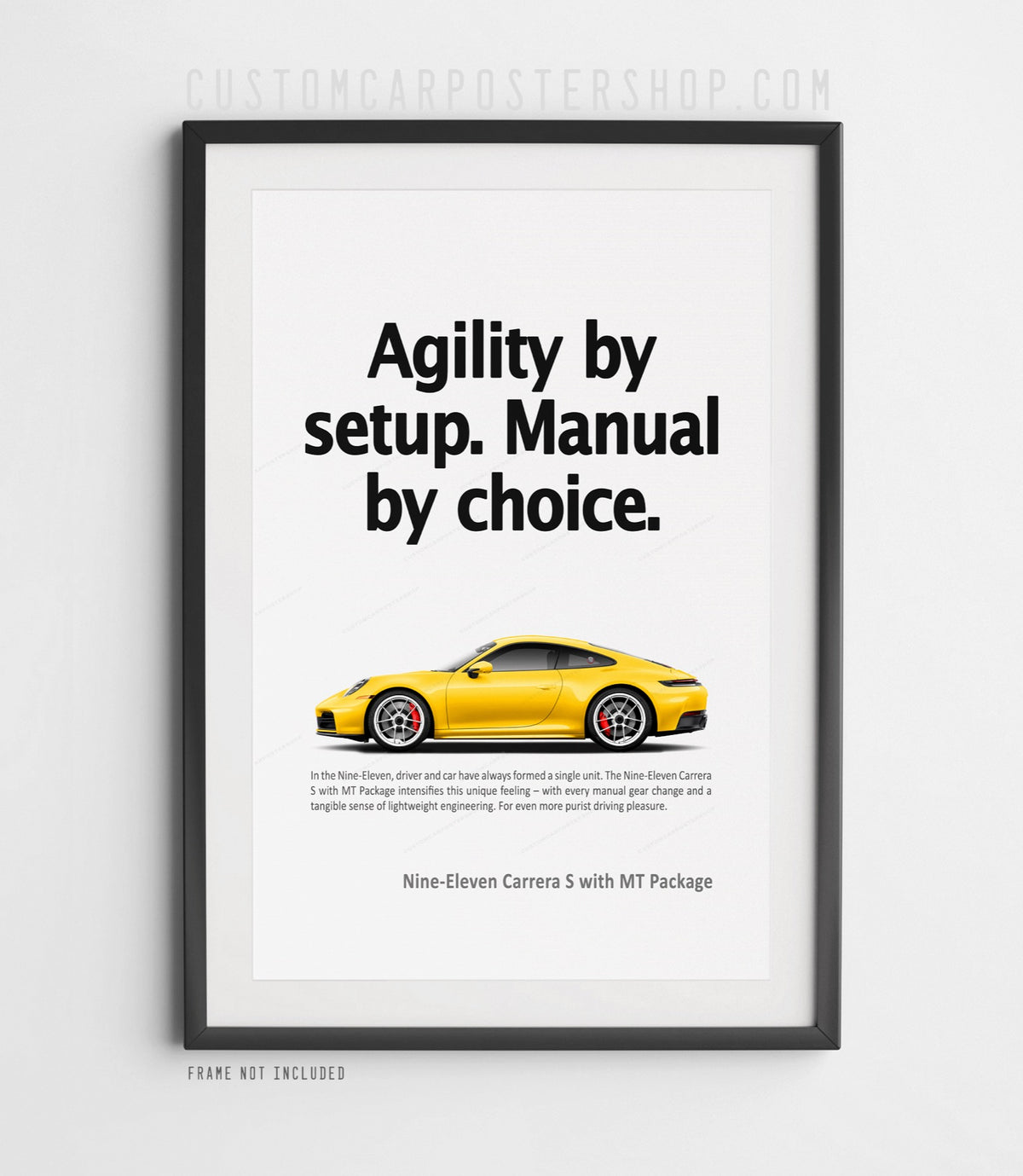 Porsche 911 (992.2) Carrera S MT Print Ad Poster - Manual by Choice