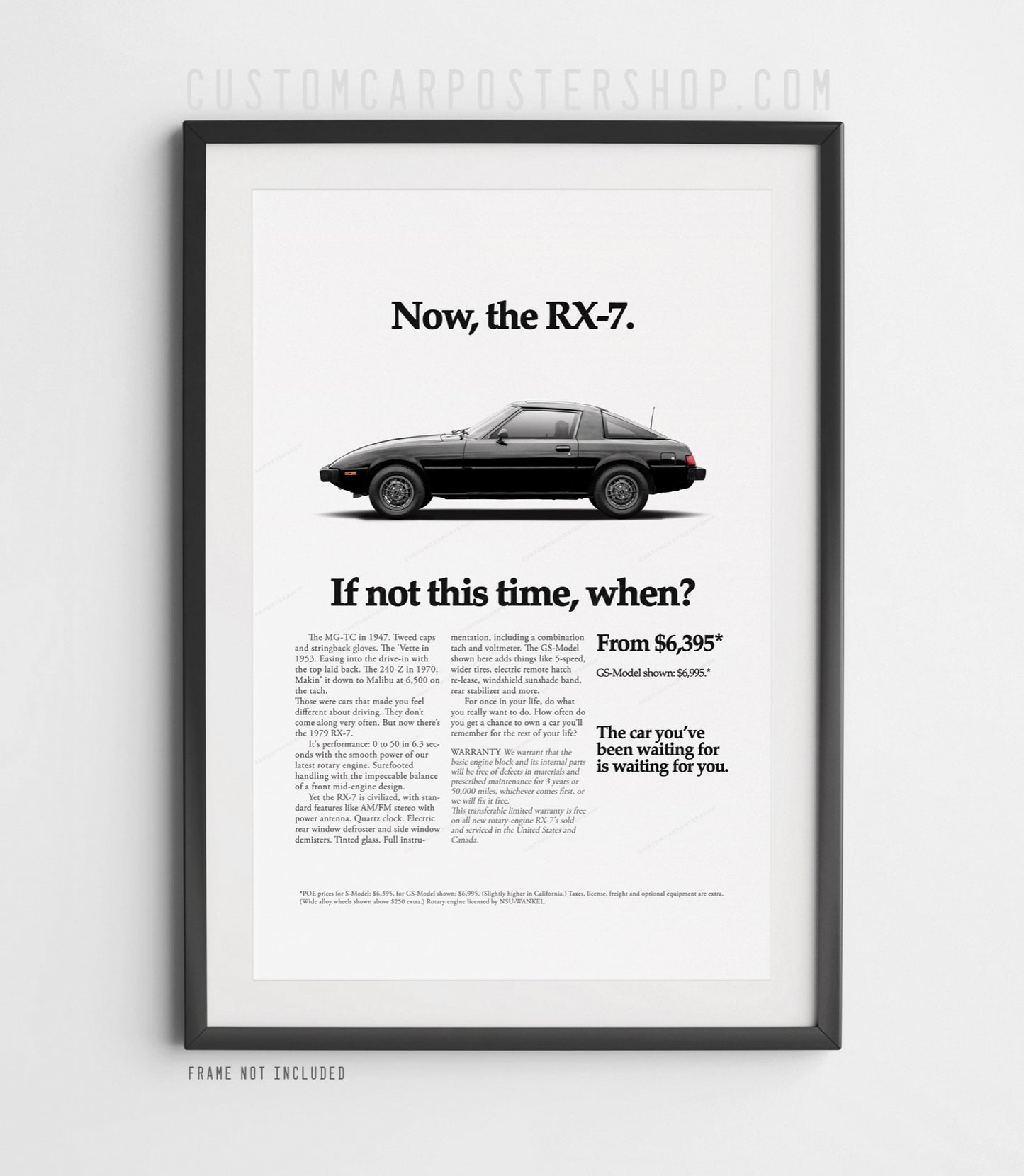 Mazda RX-7 (SA) Classic Print Ad - If Not This Time