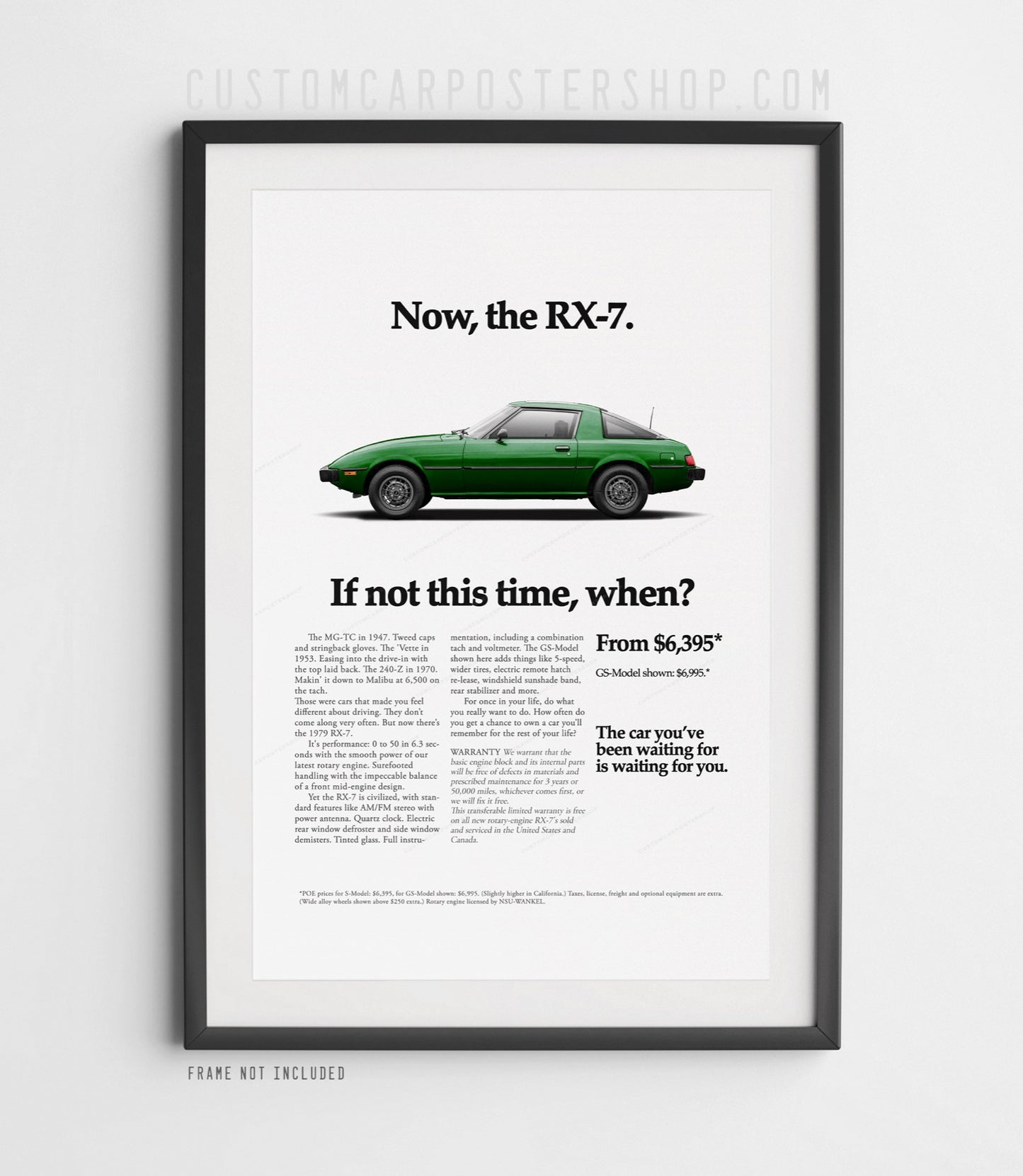 Mazda RX-7 (SA) Classic Print Ad - If Not This Time