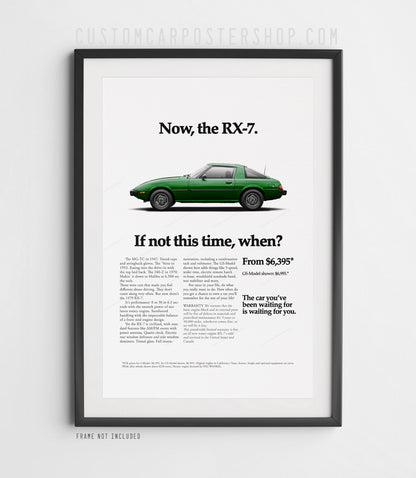Mazda RX-7 (SA) Classic Print Ad - If Not This Time