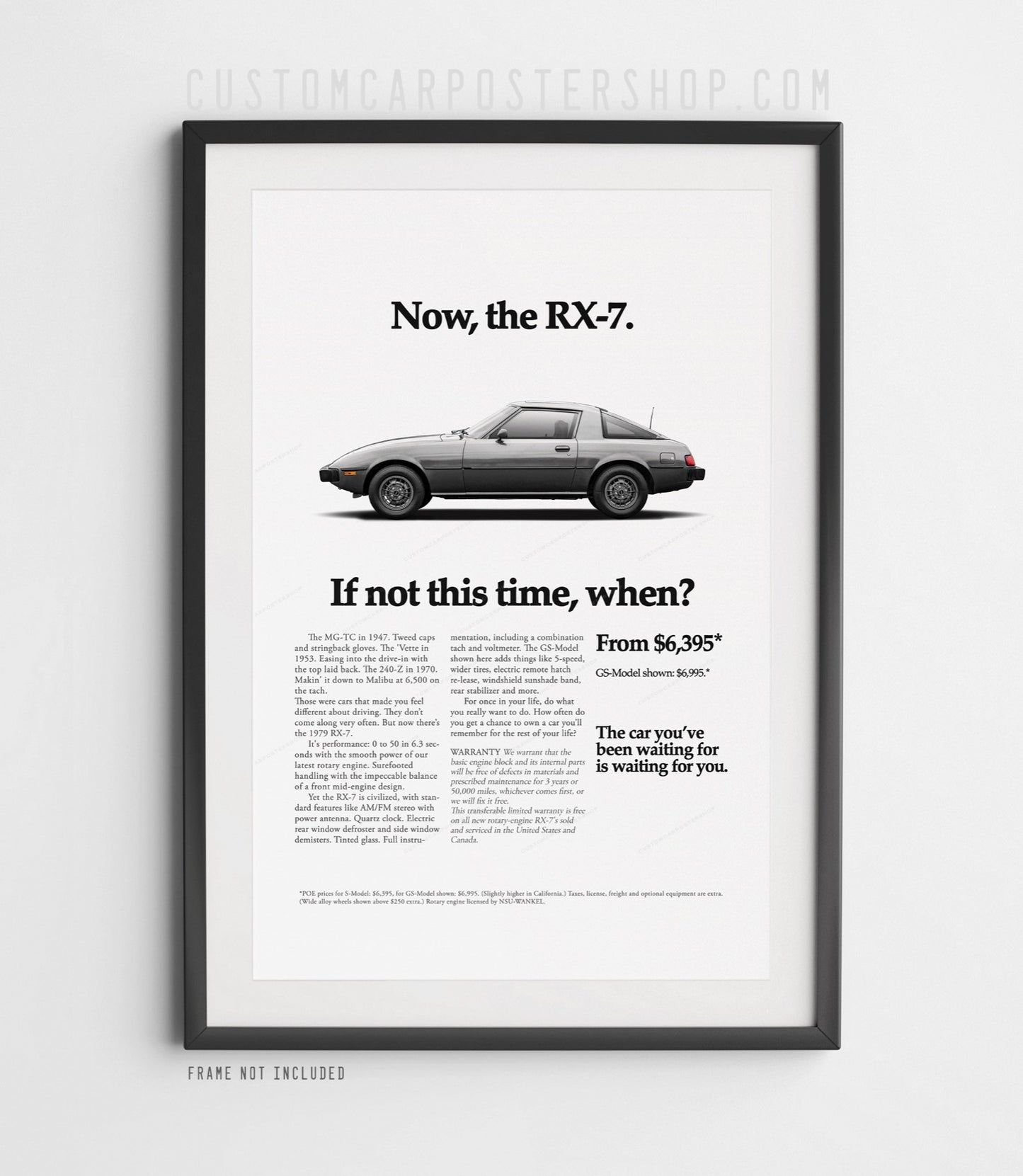 Mazda RX-7 (SA) Classic Print Ad - If Not This Time