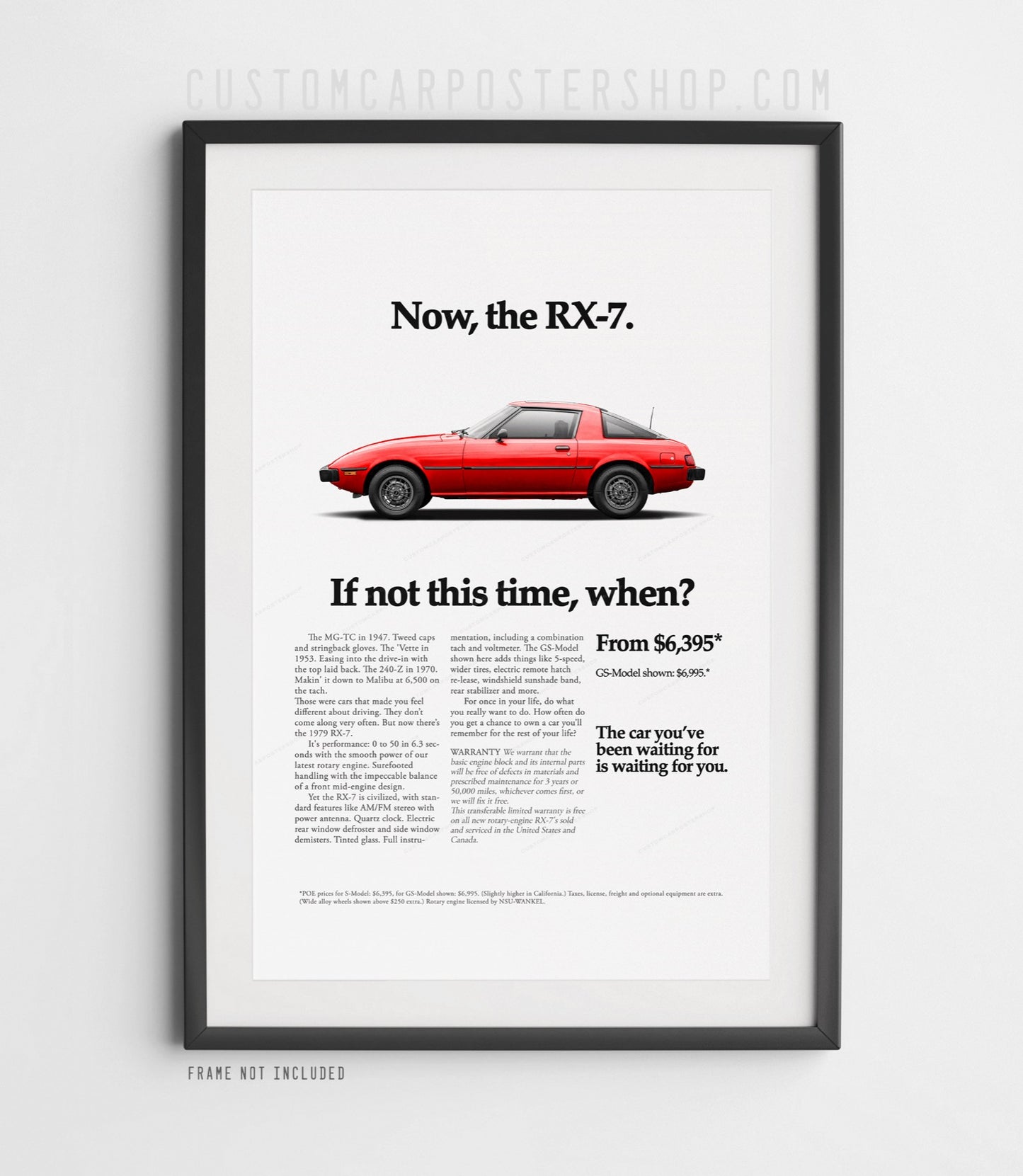 Mazda RX-7 (SA) Classic Print Ad - If Not This Time