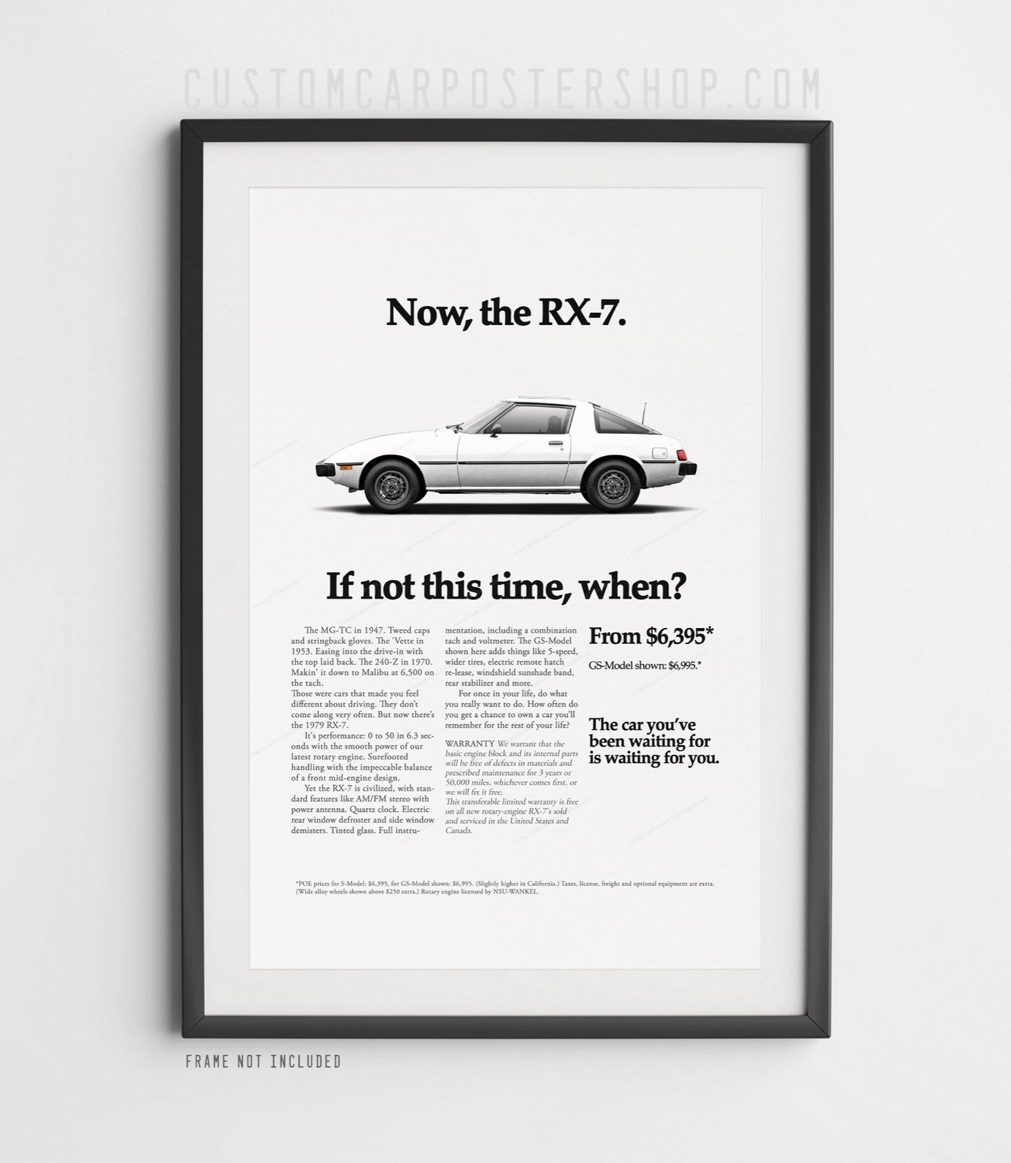 Mazda RX-7 (SA) Classic Print Ad - If Not This Time