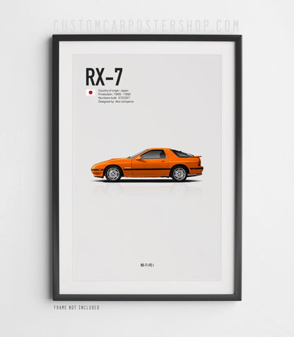 Mazda RX-7 (FC) Poster