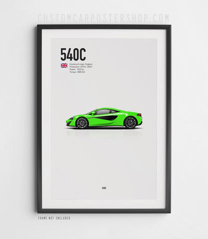 McLaren 540C Poster