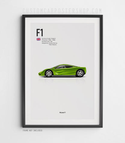 McLaren F1 Poster - Supercars