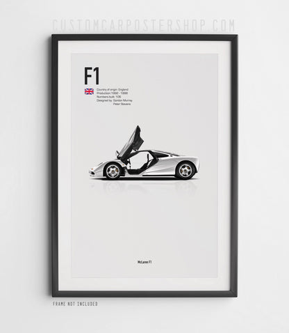 McLaren F1 Poster - Supercars