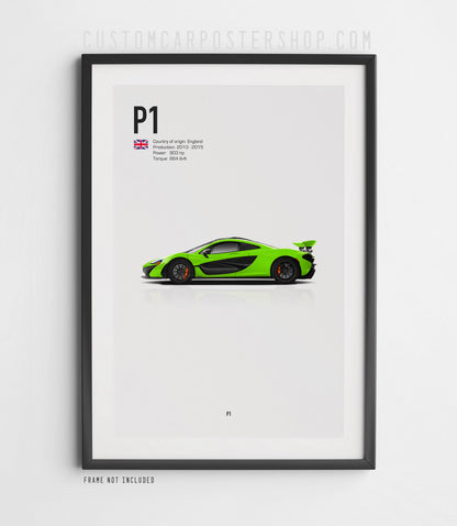 McLaren P1 Poster