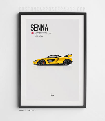 McLaren Senna Poster