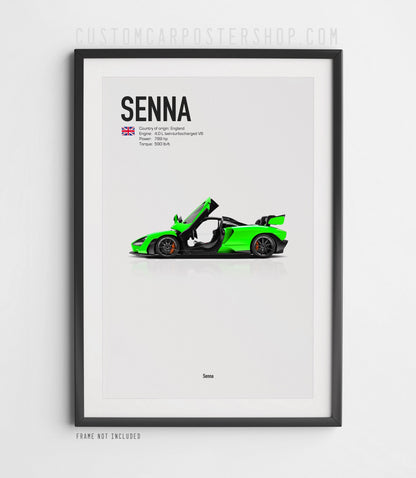 McLaren Senna Poster