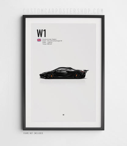 McLaren W1 Poster