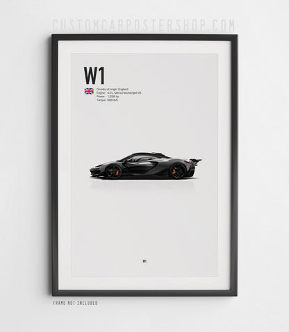 McLaren W1 Poster