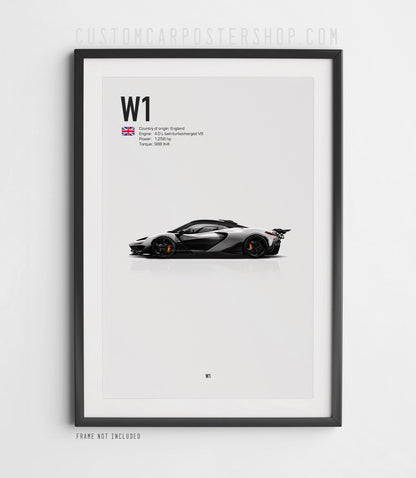 McLaren W1 Poster