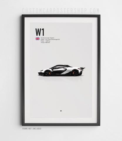 McLaren W1 Poster