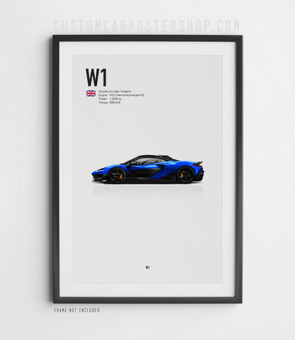 McLaren W1 Poster