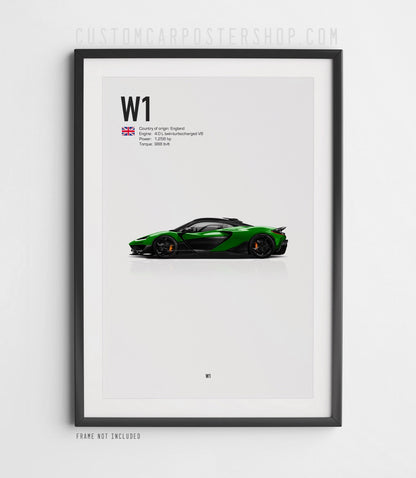 McLaren W1 Poster