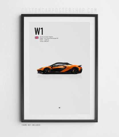 McLaren W1 Poster