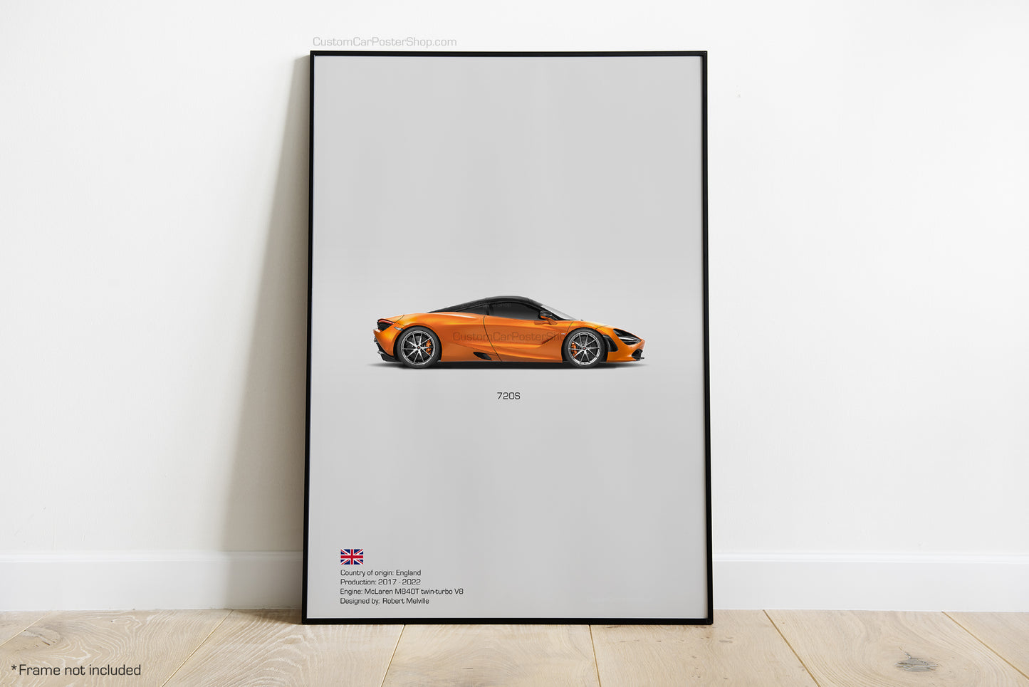 McLaren 720S Poster - Wall Art - Supercars