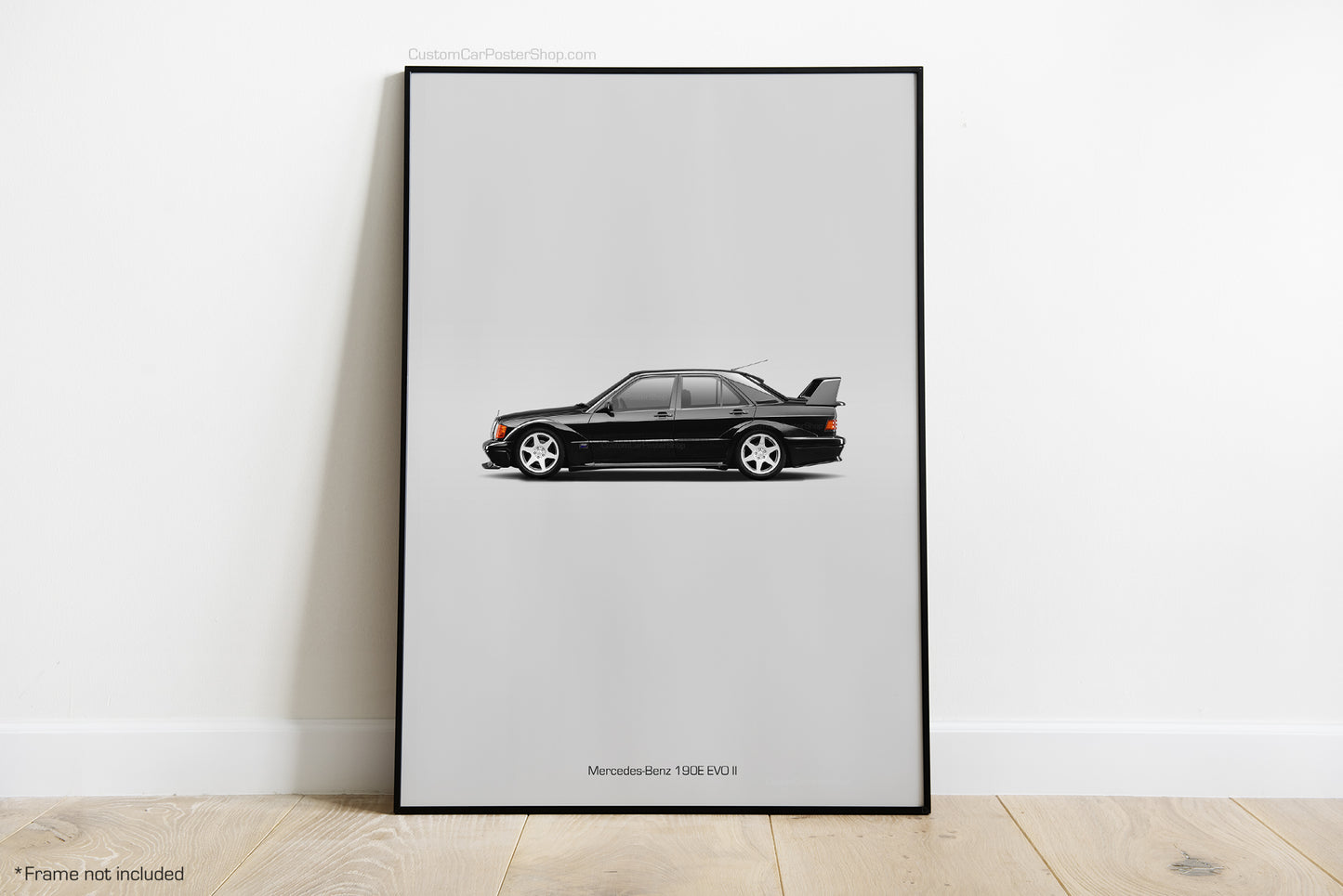 Mercedes-Benz 190E EVO II Poster - Minimalistic Wall Art