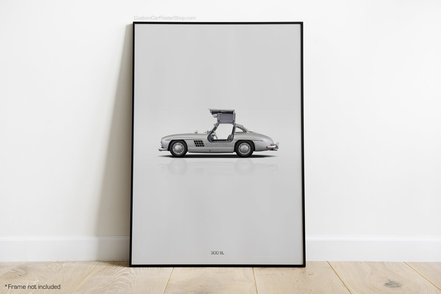 Mercedes Benz 300SL Poster - Wall Art - Classic Car Poster Series