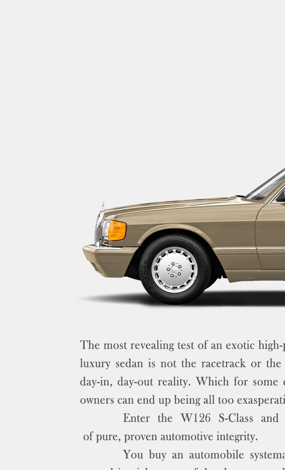 Mercedes-Benz W126 Vintage Print Ad - Buy Integrity