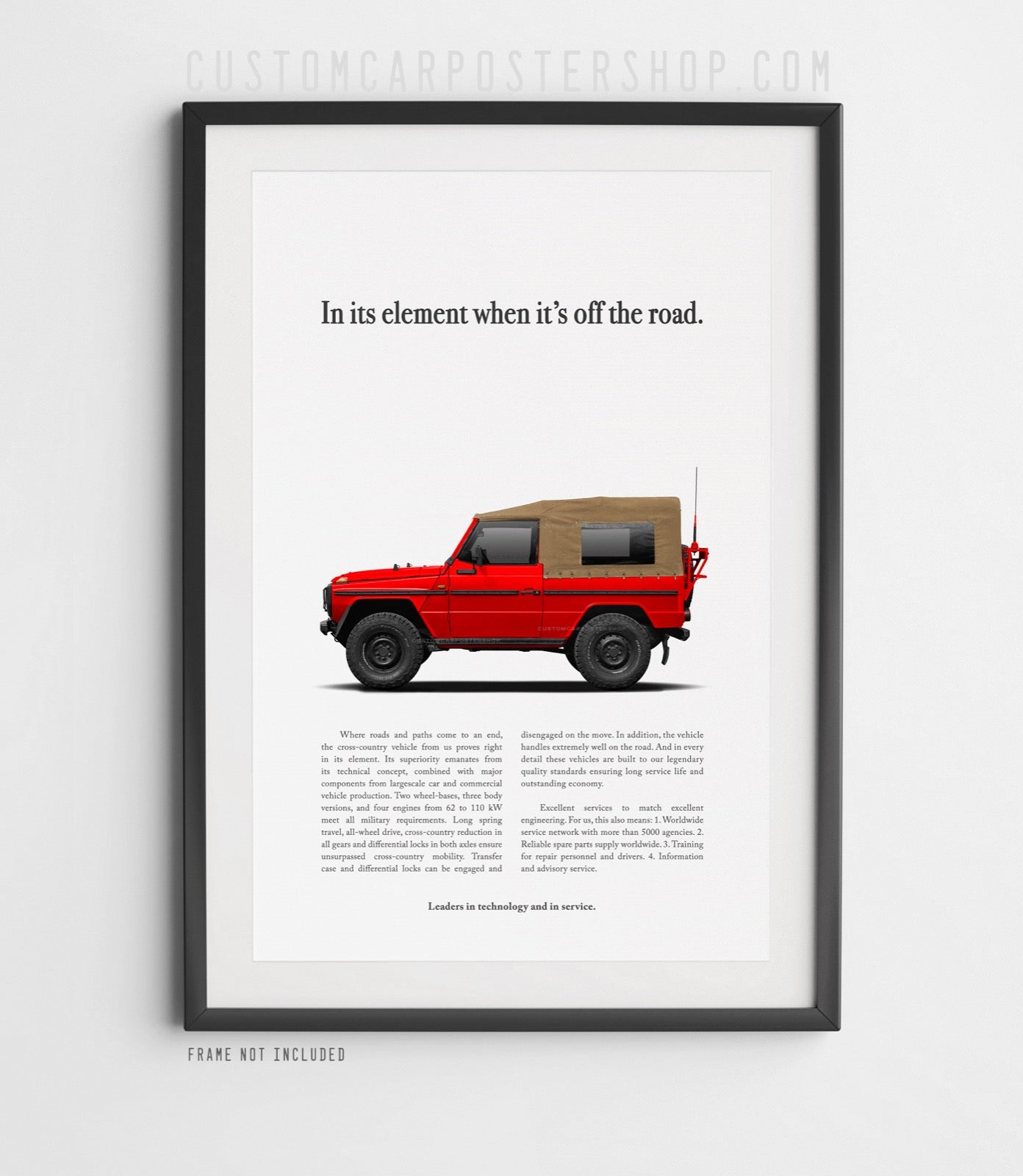 Mercedes-Benz 240GD Vintage Print Ad - In Its Element