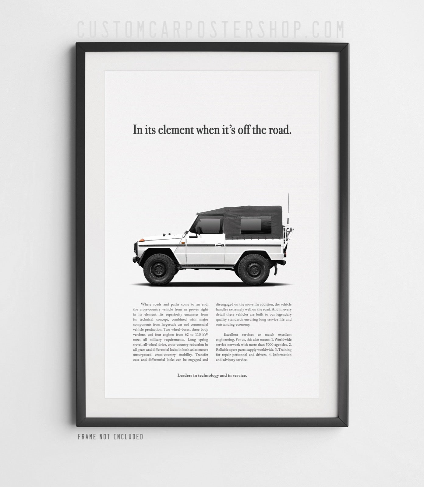 Mercedes-Benz 240GD Vintage Print Ad - In Its Element