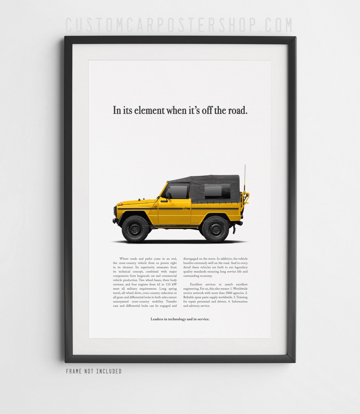 Mercedes-Benz 240GD Vintage Print Ad - In Its Element