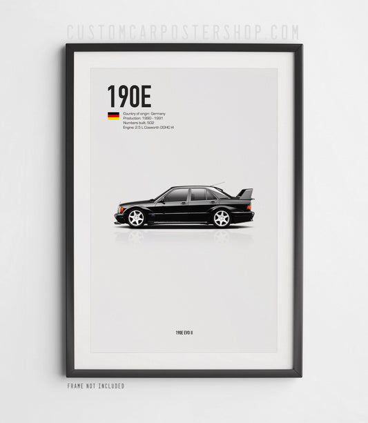 Mercedes-Benz 190E EVO II Framed Art