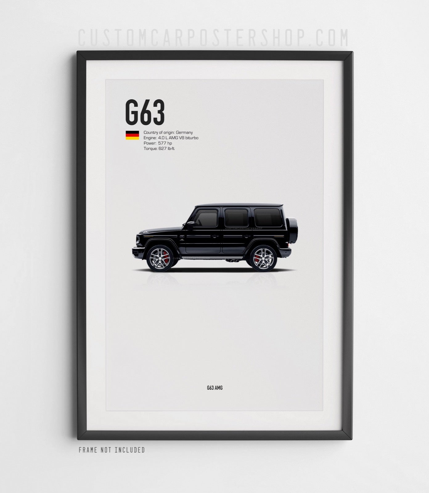 Mercedes-Benz G63 AMG Poster framed wall art