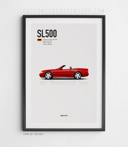 Mercedes-Benz SL500 (R129) Poster