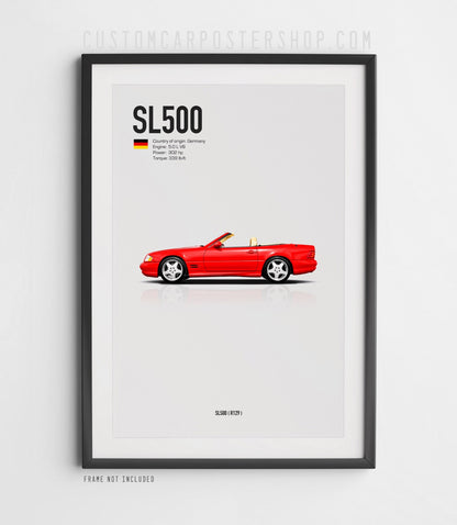 Mercedes-Benz SL500 (R129) Poster