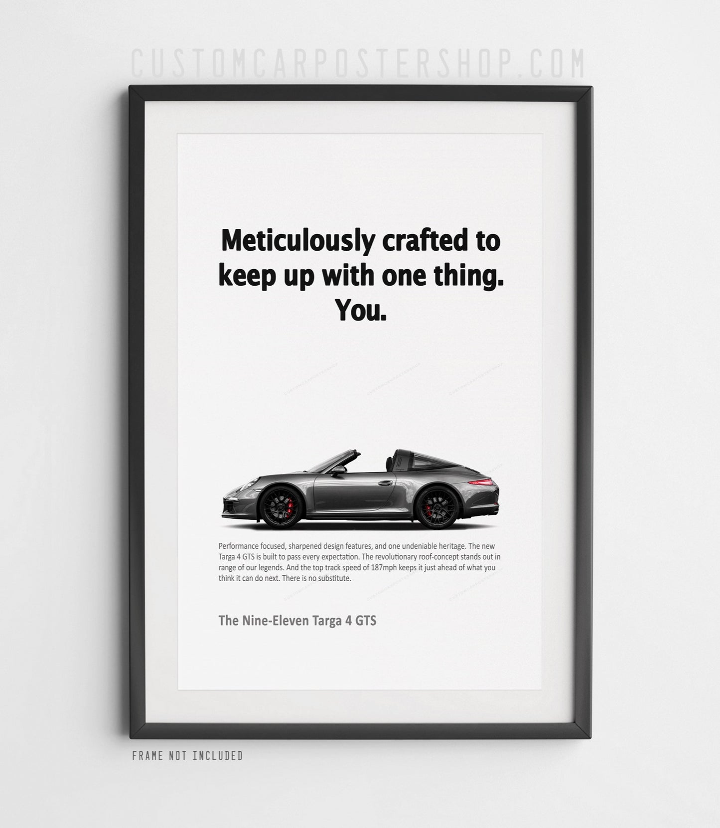 Porsche 911 Targa (991.1) Print Ad Poster - Meticulously Crafted